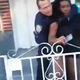 Footage from the video showing Rosan Miller it what appears to be a choke hold
New York Daily News via Twitter